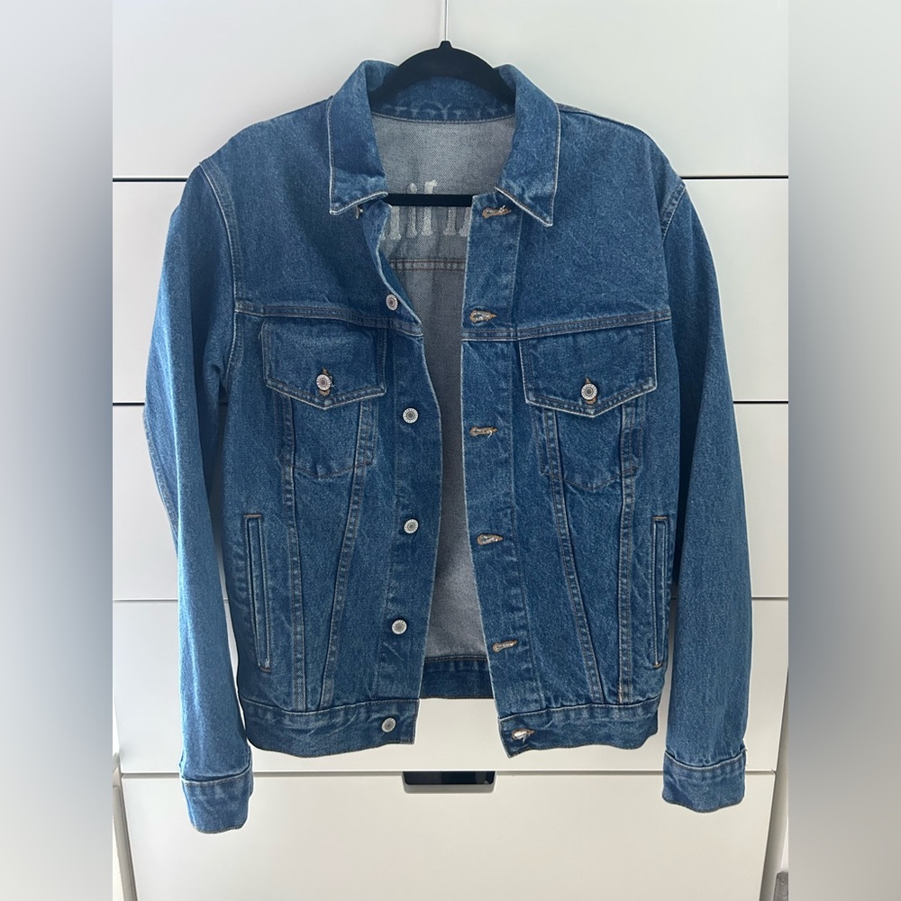 Embroidered Blue Denim Jacket